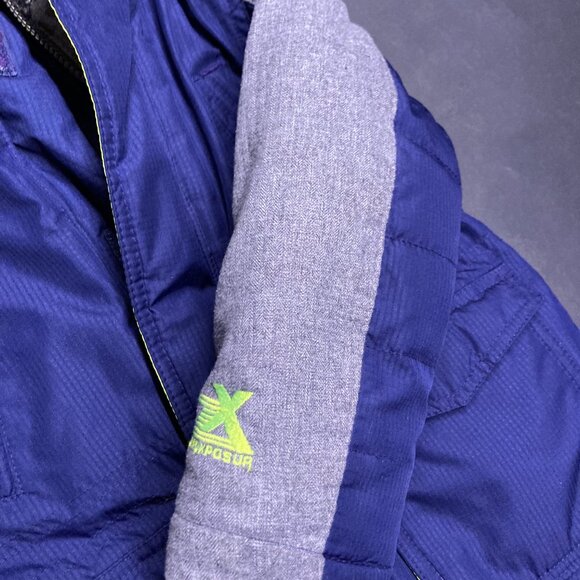 Zero Xposur Toddler Boys 3T Winter Jacket – Blue & Gray Fleece-Lined Hood - Picture 6 of 7